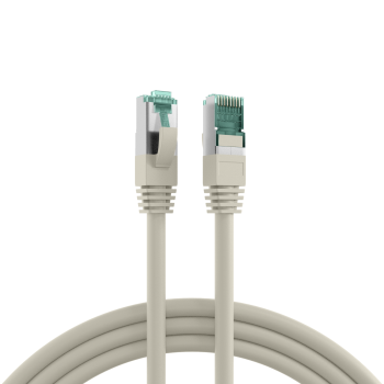 RJ45 Patchkabel Cat.6A S/FTP LSZH grau 2m