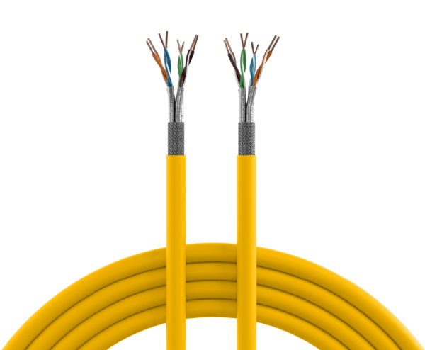 infralan Cat.7A 1500 AWG22 S/FTP 4P CPR Cca rapsgelb RAL1021