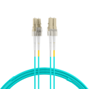 Duplex Jumper LC-LC 50/125µ, OM3, LSZH, aqua, 2.0mm, 10m